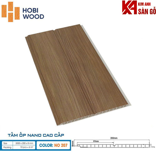 Tấm Ốp Tường Nano Hobi wood NO 207